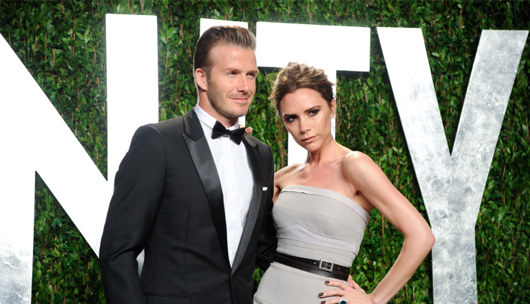 David und Victoria Beckham bei der Vanity Fair Oscar Party