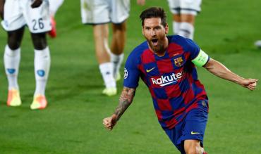 Messi beim Torjubel.