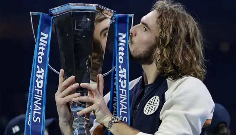 Bei den ATP-Finals 2019 siegte der Grieche Tsitsipas.