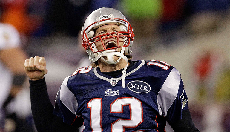 Tom Brady freut sich