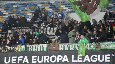 Wolfsburg Fans in der Europa League.