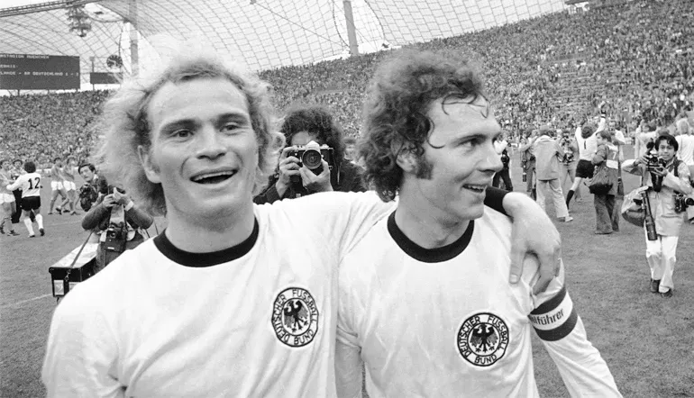 Uli Hoeneß im Dress der deutschen Nationalmannschaft