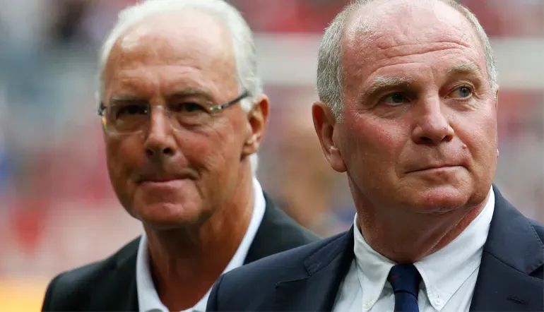 Hoeneß mit Franz Beckenbauer